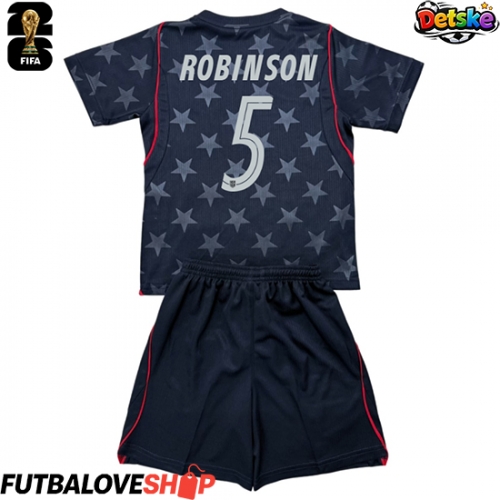 Dres Spojené štáty Antonee Robinson #5 Preč pre deti MS 2026 Krátky Rukáv (+ trenírky)